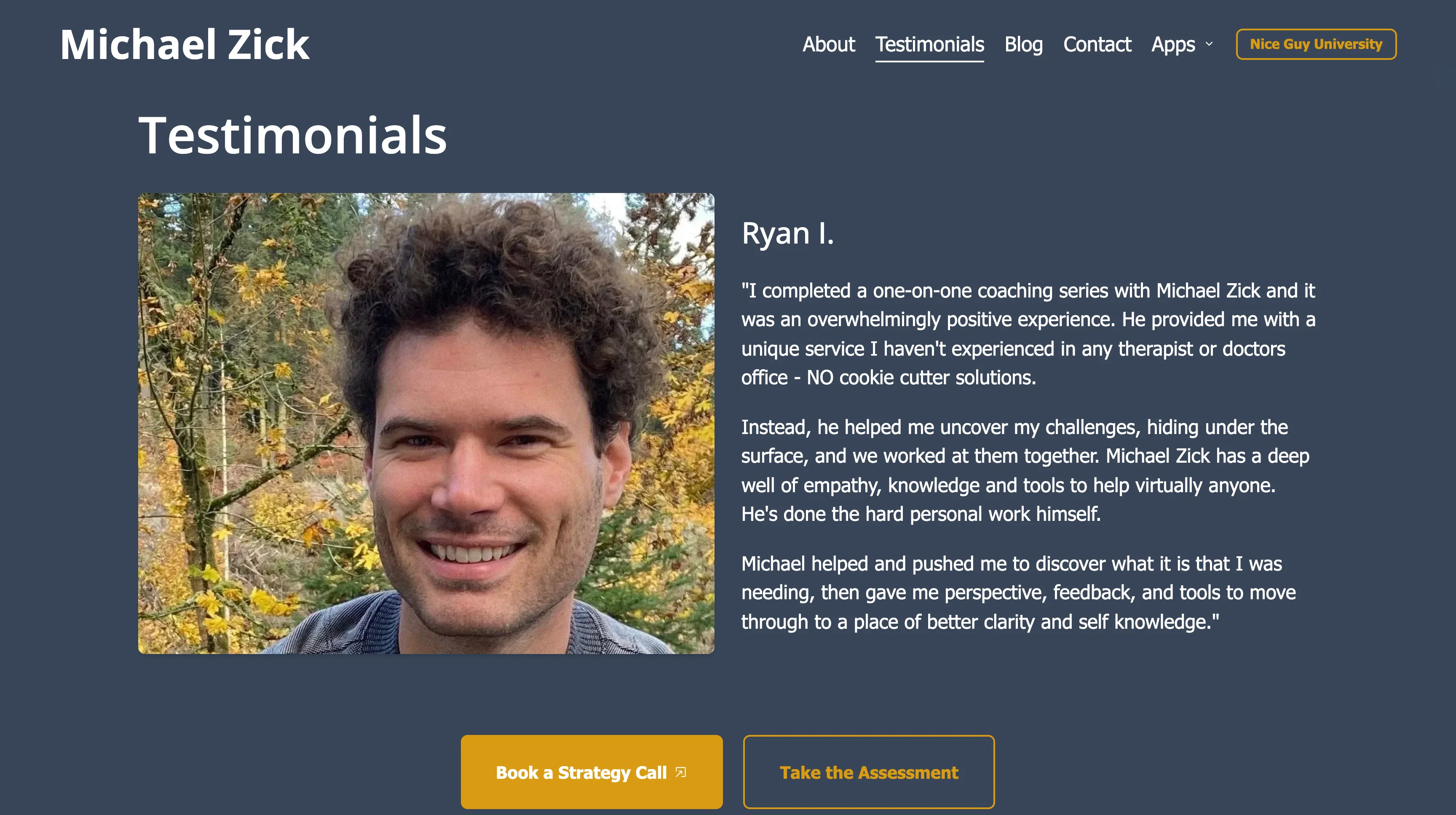 Testimonials and social proof layout